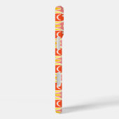 Midden-euwse moderne vis, sinaasappel oranje Case-Mate iPhone case (Achterkant / Rechts)