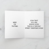 MIDDEN-GEAGINEERDE TEXTERENDE CHRISTMAS KAART (Binnen)