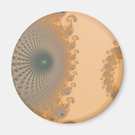 Midden Goud Spirole Magneet (Voorkant)