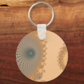 Midden Gouden Spirole Sleutelhanger (Voorkant)