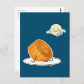 Midden-herfst festival Moon cake lunar mooncakes v Briefkaart (Voorkant / Achterkant)