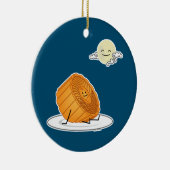 Midden-herfst festival Moon cake lunar mooncakes v Keramisch Ornament (Rechts)