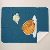 Midden-herfst festival Moon cake lunar mooncakes v Sherpa Deken (Voorkant (horizontaal))