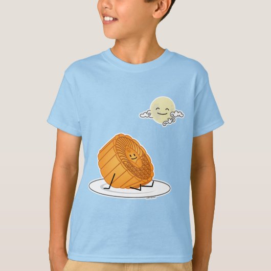 Midden-herfst festival Moon cake lunar mooncakes v T-shirt (Voorkant)