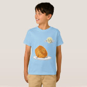 Midden-herfst festival Moon cake lunar mooncakes v T-shirt (Voorkant volledig)
