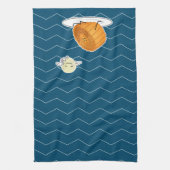 Midden-herfst festival Moon cake lunar mooncakes v Theedoek (Verticaal)