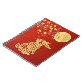 Midden-Herfst Maanfestival Konijn Notitieboek (Linkerzijde)