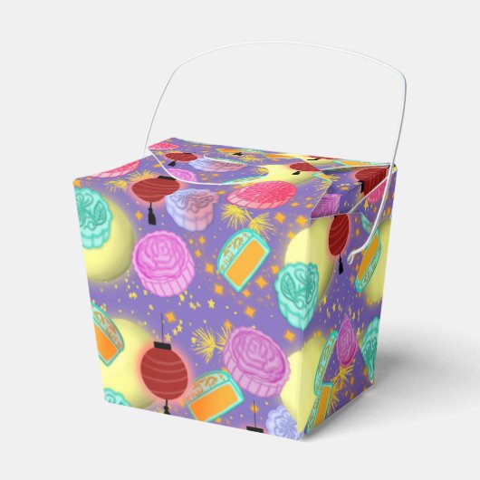 Midden herfst Moon Festival maankoeken en lantaarn Bedankdoosjes (Voorkant Zijde)