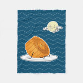 Midden-herfst van het festival van Moon cake lunar Fleece Deken (Voorkant)