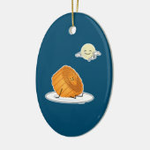 Midden-herfst van het festival van Moon cake lunar Keramisch Ornament (Links)