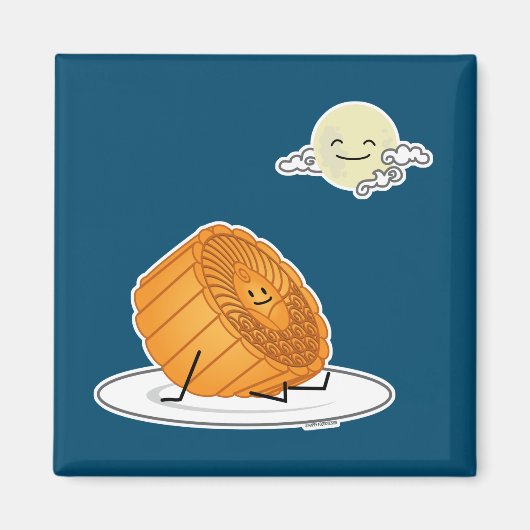 Midden-herfst van het festival van Moon cake lunar Magneet (Voorkant)