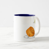 Midden-herfst van het festival van Moon cake lunar Tweekleurige Koffiemok (Voorkant rechts)