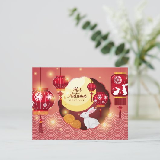 Midden-herfstfestival Briefkaart (Staand voorkant)