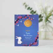 Midden-herfstfestival Briefkaart Mooncake (Staand voorkant)