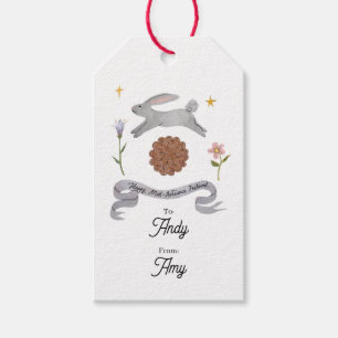 Midden-herfstfestival Jade Rabbit Mooncake Cad Cadeaulabel