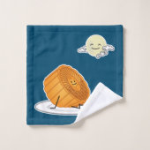 Midden-herfstfestival Moon cake lunar mooncakes pa Bad Handdoek (Wasdoekje)