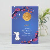 Midden-herfstfestival Mooncake Flat Kaart (Staand voorkant)