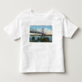 Midden-Hudson-brug naar Roosevelt Nat'l Historic Kinder Shirts (Voorkant)