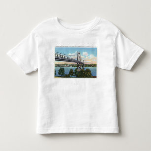 Midden-Hudson-brug naar Roosevelt Nat'l Historic Kinder Shirts