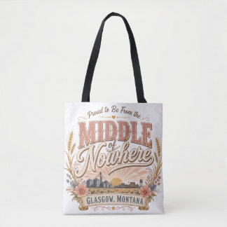 Midden in de Woestijn Glasgow Montana Landelijk Tote Bag