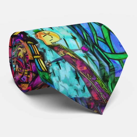 midden in mijn geest stropdas (Opgerold)