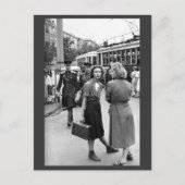 Midden in Moskou. 50s postkaart (Voorkant)