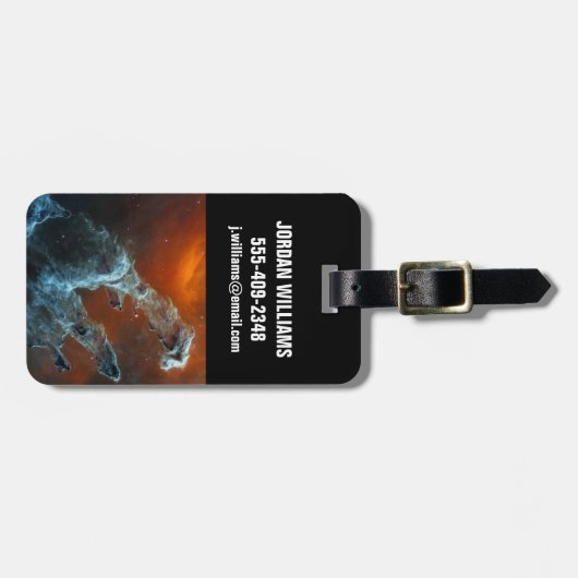 Midden-infrarood de pijlers van de schepping. bagagelabel (Voorkant horizontaal)