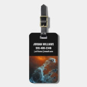 Midden-infrarood de pijlers van de schepping. bagagelabel (Voorkant verticaal)