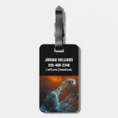 Midden-infrarood de pijlers van de schepping. bagagelabel (Achterkant verticaal)