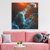 Midden-infrarood de pijlers van de schepping. canvas afdruk (Insitu (Woonkamer))