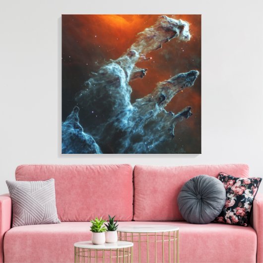 Midden-infrarood de pijlers van de schepping. canvas afdruk (Insitu (Woonkamer))