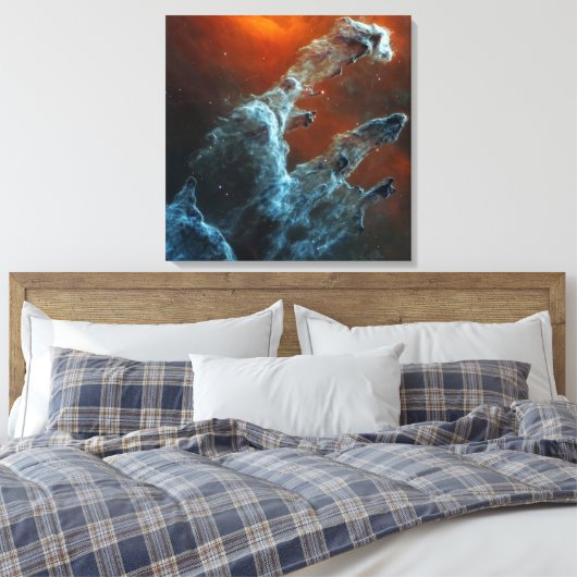 Midden-infrarood de pijlers van de schepping. canvas afdruk (Insitu (Slaapkamer))