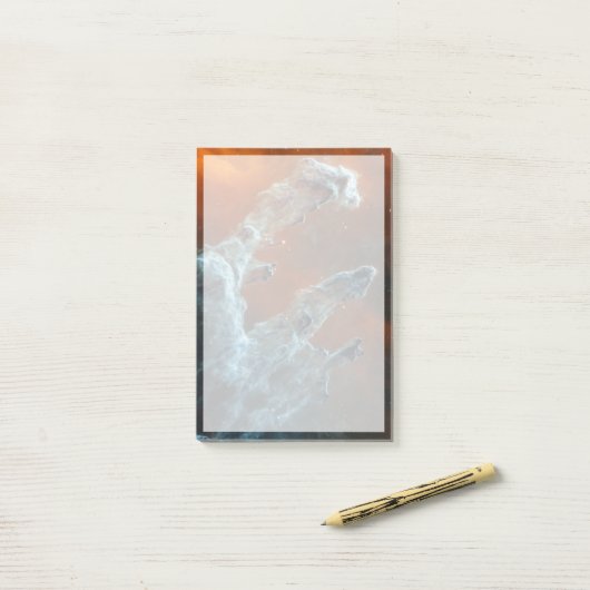 Midden-infrarood de pijlers van de schepping. post-it® notes (Op bureau)