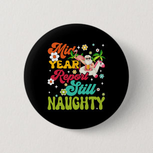 Midden jaar verslag nog steeds Naughty Santa Hawai Ronde Button 5,7 Cm