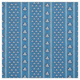 Midden jaren 1800 bladstreep, blauw stof