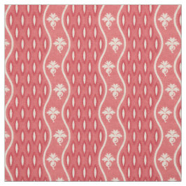 Midden jaren 1800 golvende streep, roze stof