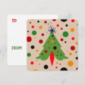 Midden Jaren 50 Kerstboom Retro Raket (Voorkant / Achterkant)