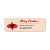 Midden jaren 50 Kerstmis Etiket (Voorkant)