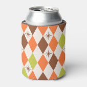 Midden-Jaren-Vibes – Retro Geometrisch Blikjeskoeler (Blikje Voorkant)
