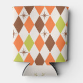 Midden-Jaren-Vibes – Retro Geometrisch Blikjeskoeler (Voorkant)