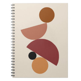 Midden jaren vijftig abstracte kunst in evenwicht notitieboek