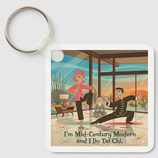Midden-Jaren-Vijftig Moderne Tai Chi Sleutelhanger (Voorkant)