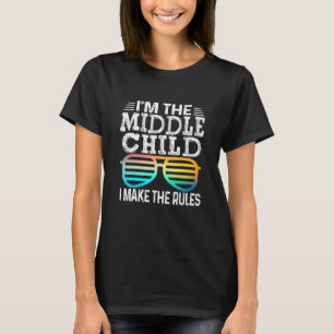 Midden kind ik maak de regels in overeenstemming m t-shirt