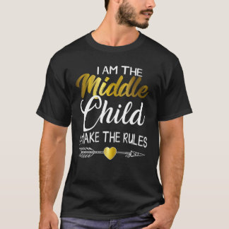 Midden kind ik maak de regels koel die overeenkome t-shirt