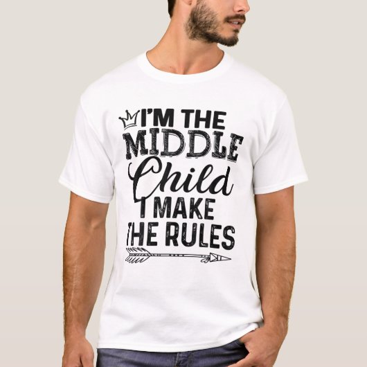 Midden-kind - ik maak het T-shirt met Pijl-links (Voorkant)
