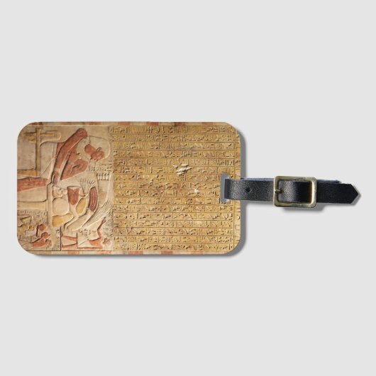 Midden-Koninkrijk Oude Egypte Hieroglyphikken Bagagelabel (Voorkant (horizontaal))