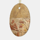 Midden-Koninkrijk Oude Egypte Hieroglyphikken Keramisch Ornament (Links)