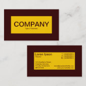 Midden label - Amber met donkerbruin (Voorkant / Achterkant)