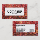 Midden-label - Autumn Leaves Visitekaartje (Voorkant / Achterkant)