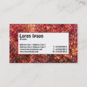 Midden-label - Autumn Leaves Visitekaartje (Achterkant)